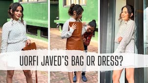 Uorfi Javed stuns everyone with her creativity; makes a bag out of her dress [Video]