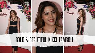 Nikki Tamboli looks drop-dead gorgeous in a classy black attire [Video]