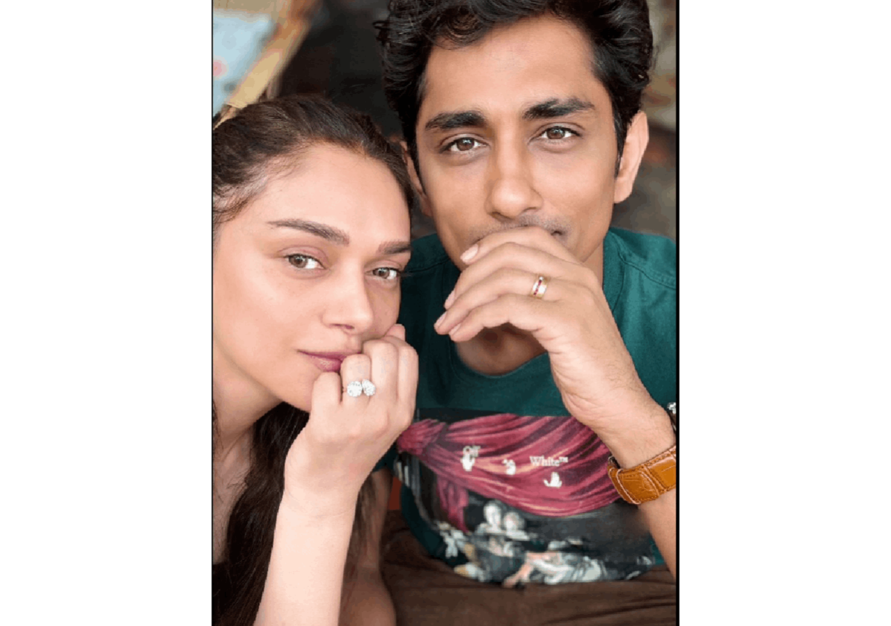 Aditi Rao Hydari And Fiance Siddharth's Candid Pictures From 'under The 