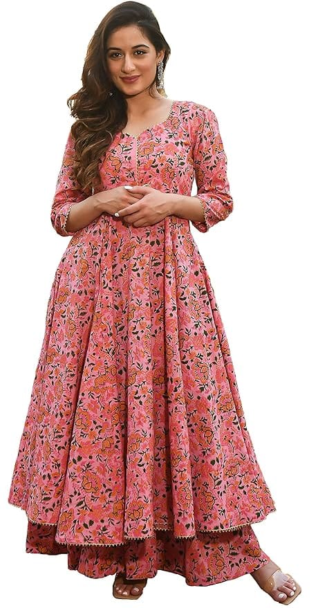 Anarkali Kurti with Palazzo Pants Set