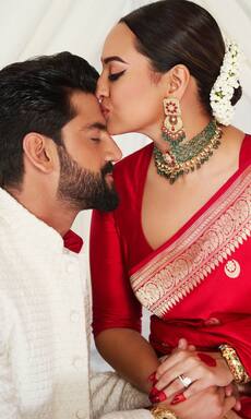 एक-दूसरे में खोए दिखे सोनाक्षी-जहीर, दूल्हे राजा पर नई दुल्हनिया ने लुटाया प्यार