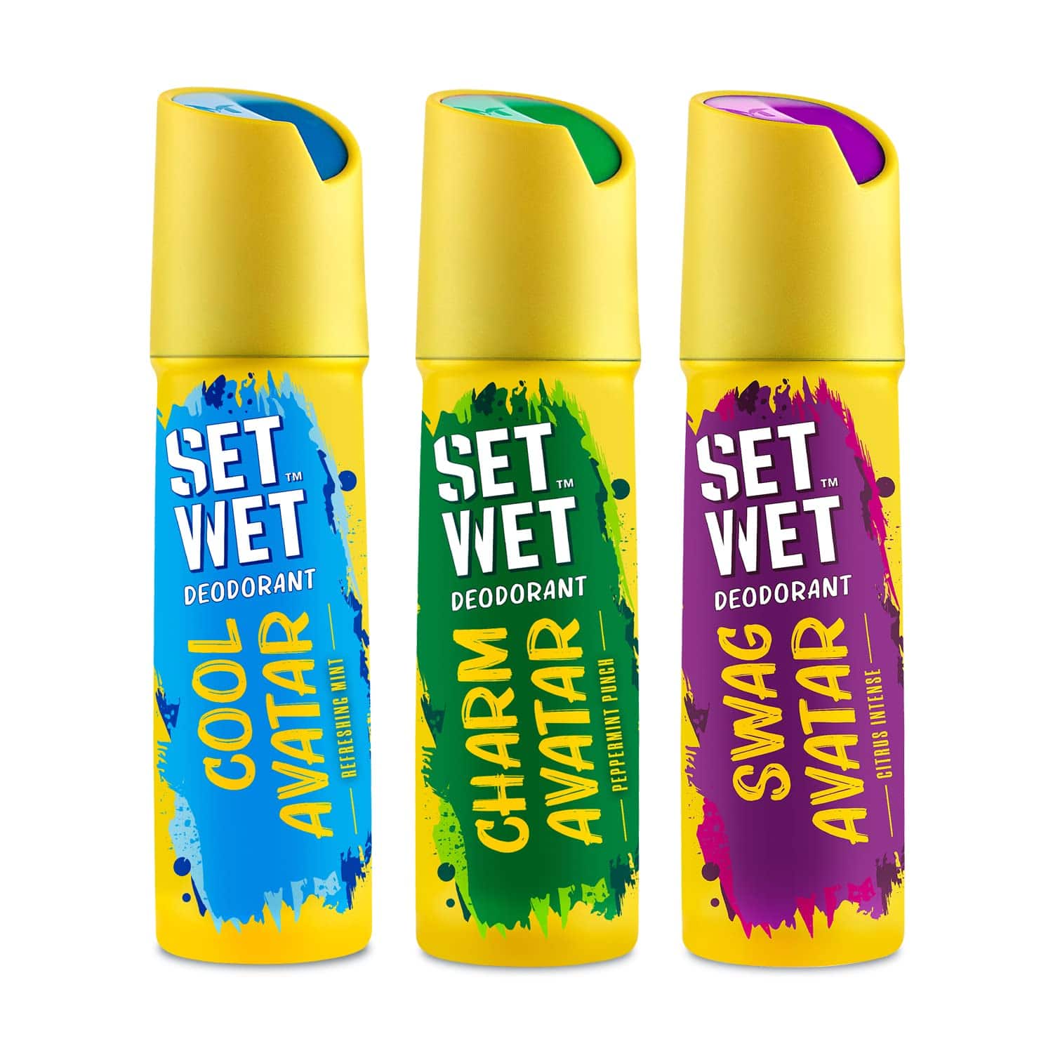 SET WET Deodorant Spray Perfume Cool, Charm & Swag Avatar for men