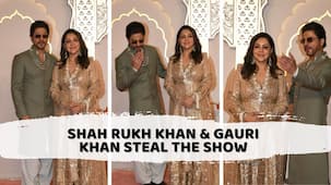 Shah Rukh Khan and Gauri Khan's stylish appearance at Anant Ambani's wedding steals the show, video goes viral.
