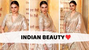 Anant-Radhika Wedding Reception: Aditi Rao Hydari's regal look leaves fans in awe of her beauty [Watch Video]