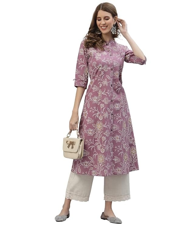 StylumWomen'sFloralPrintRayonA-LineKurta