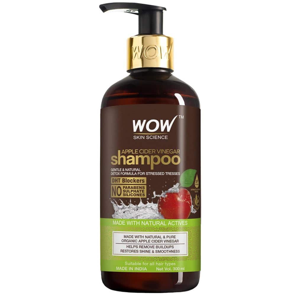 WOW Skin Science Apple Cider Vinegar Shampoo with DHT Blockers
