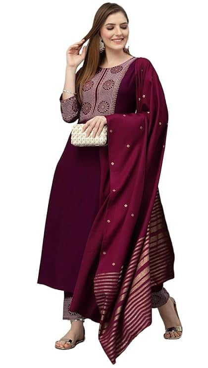 KLOSIA Women Viscose Embroidered Kurti