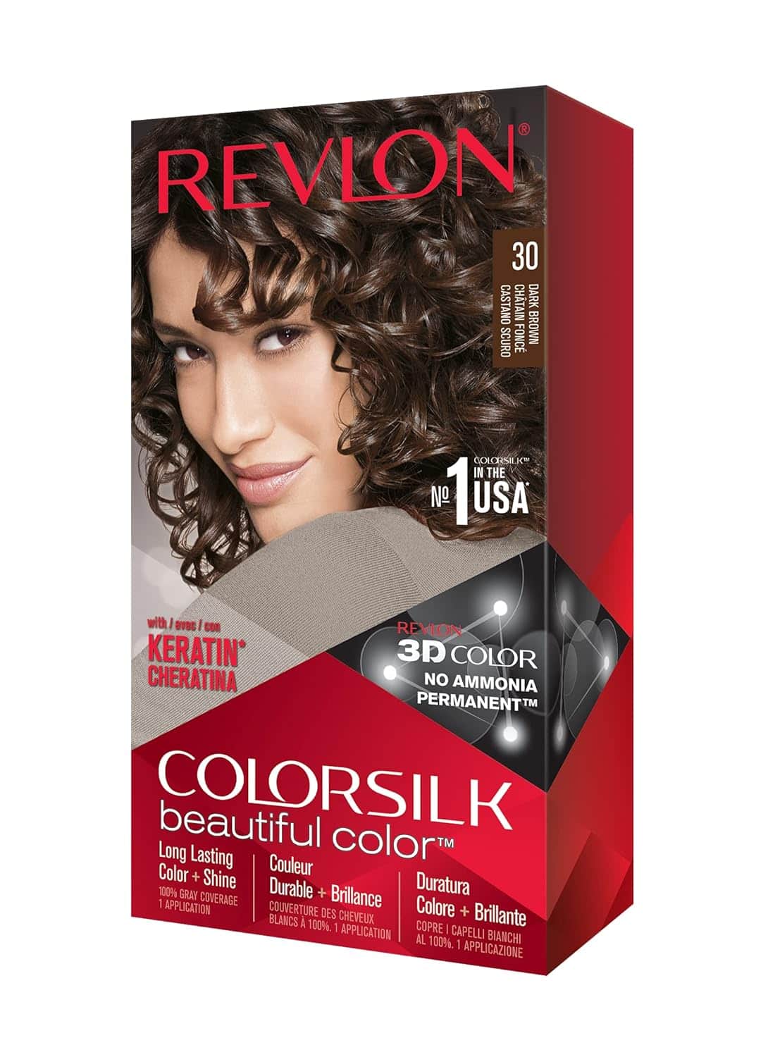 Revlon colorsilk Beautiful colour, Permanent Hair Dye with Keratin
