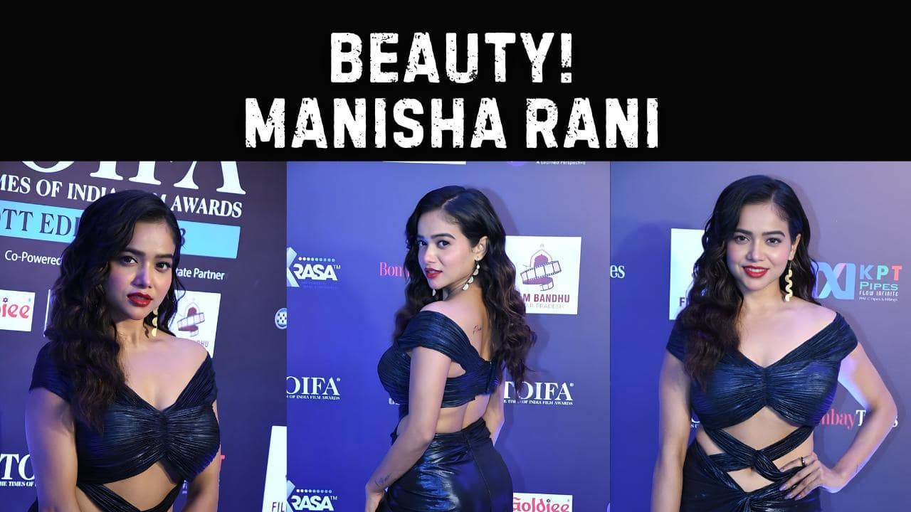 Manisha Rani graces the red carpet in style, looks ethereal at the award function [Video]