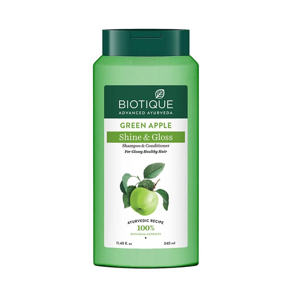 Biotique Green Apple Shine & Gloss Shampoo and Conditioner