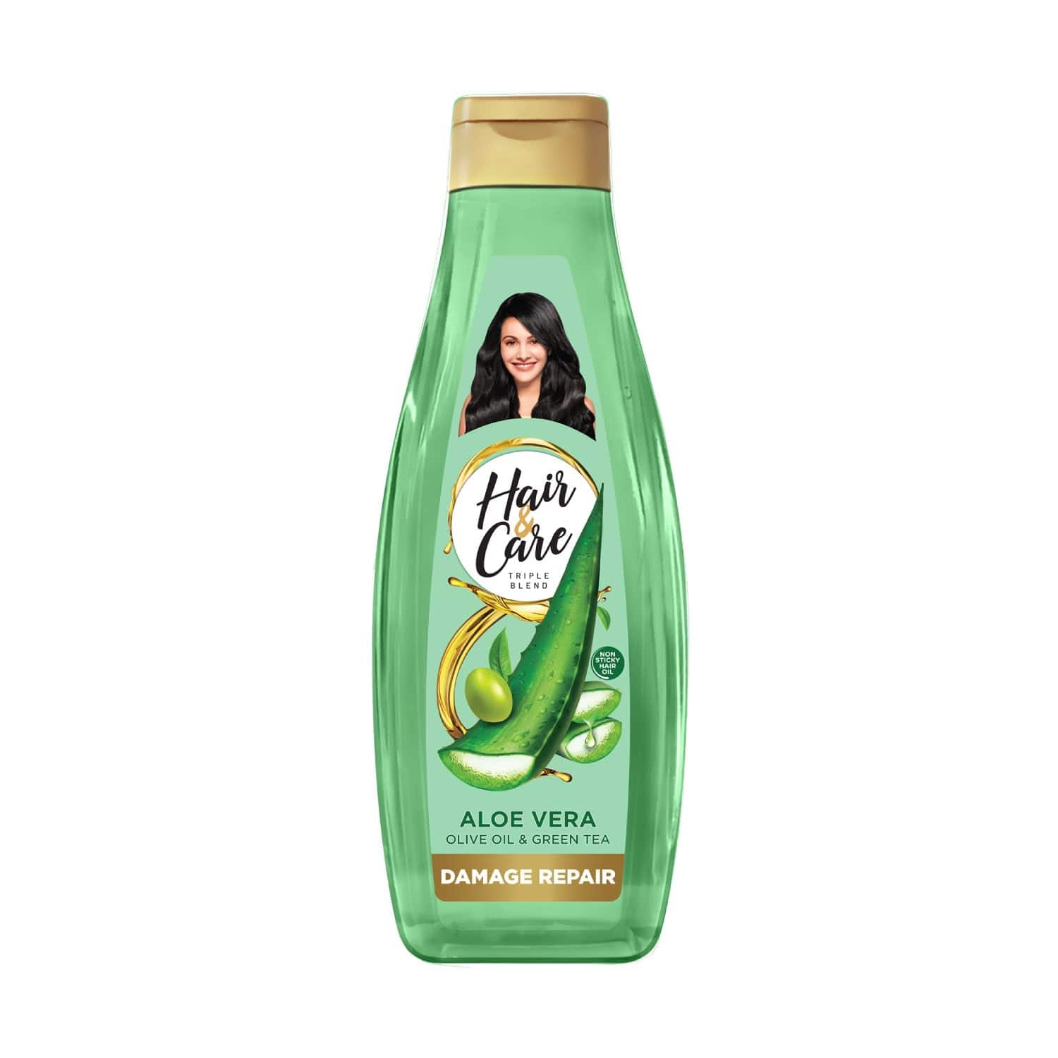 Hair & Care Damage Repair Non-Sticky Hair Oil with Aloe Vera, Olive Oil & Green Tea