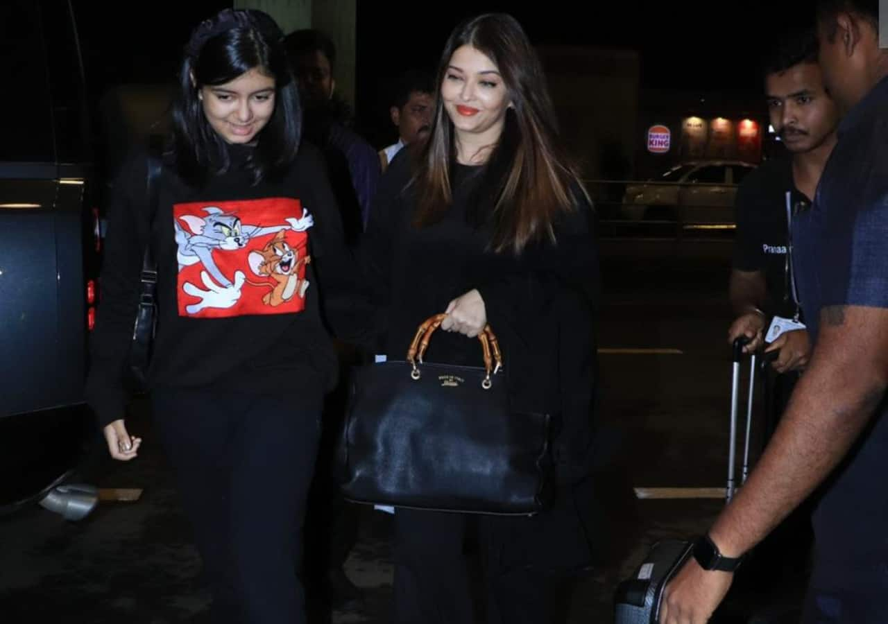 Aishwarya Rai Bachchan and Aaradhya give Anant, Radhika reception a miss, spotted at Mumbai airport sans Abhishek Bachchan