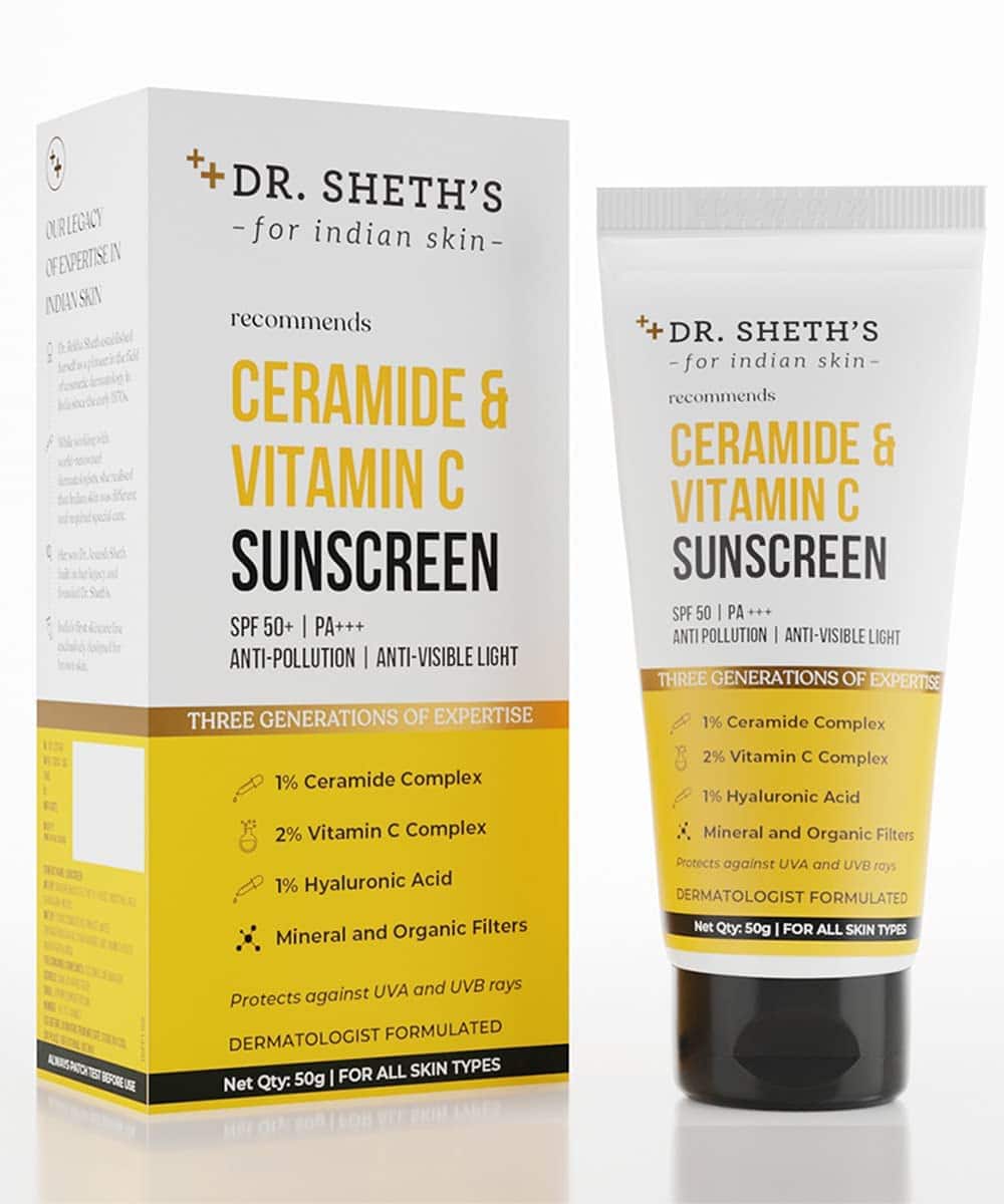 Dr. Sheth's Ceramide & Vitamin C Sunscreen SPF 50+