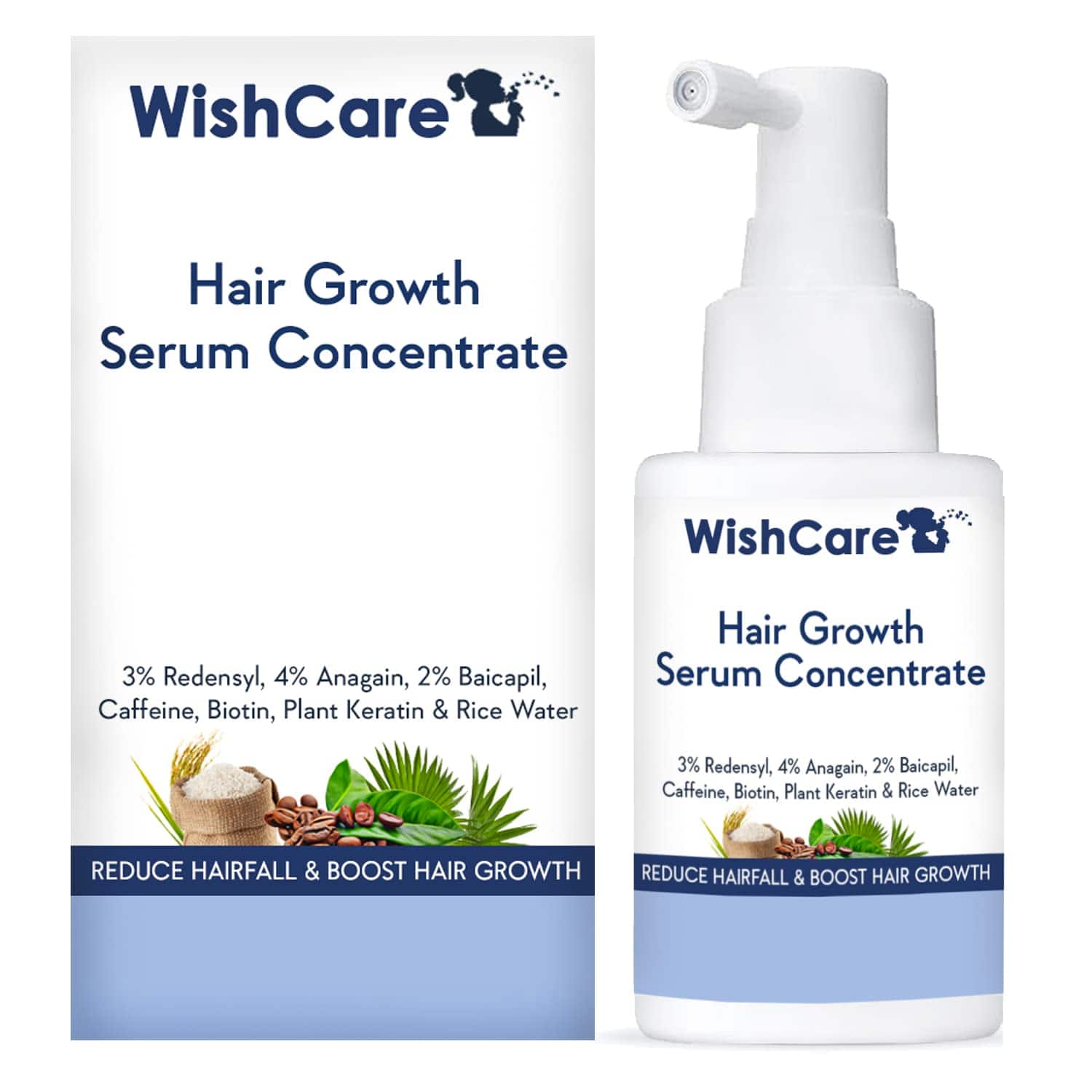 WishCare Hair Growth Serum Concentrate - Hair Growth Serum for Men & Women