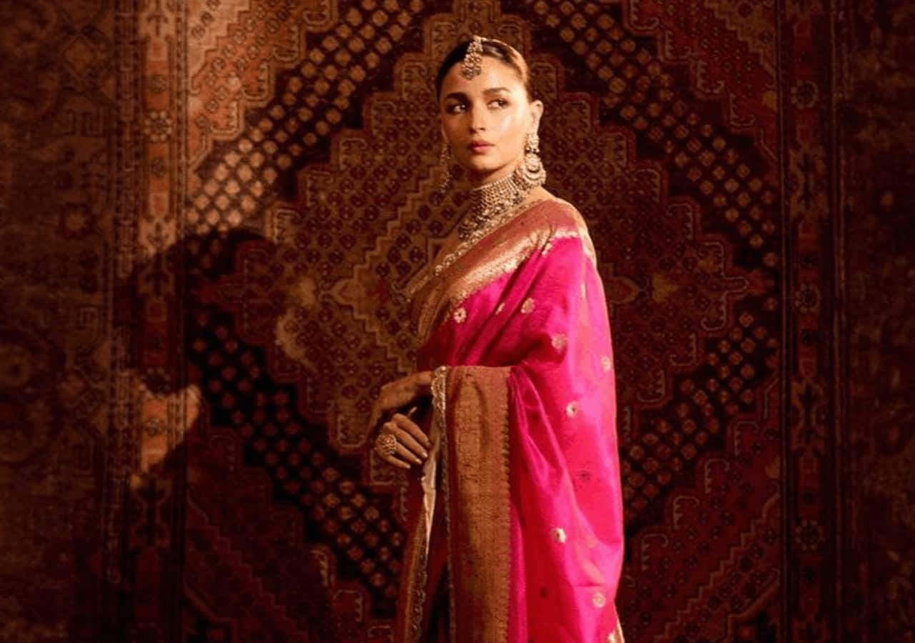 Alia Bhatt turns heads in a 160-year-old saree at Anant Ambani and Radhika Merchant's spectacular wedding function—exciting deets inside!