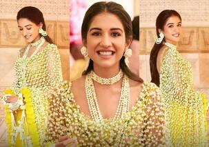 Anant Ambani, Radhika Merchant wedding: Bride-to-be takes haldi fashion to the next level with a real phool dupatta [View Pics]