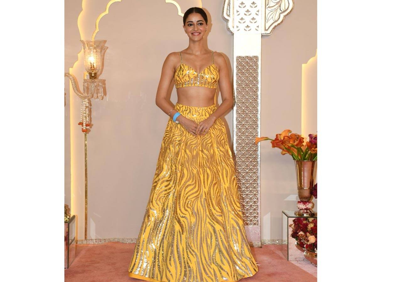 Anant Ambani, Radhika Merchant wedding: Ananya Pandey dazzles in a yellow lehenga