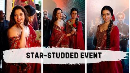 Stree 2 song Aaj Ki Raat launch: Shraddha Kapoor and Tamannaah Bhatia stun in red; netizens say, ‘Aag laga di…’