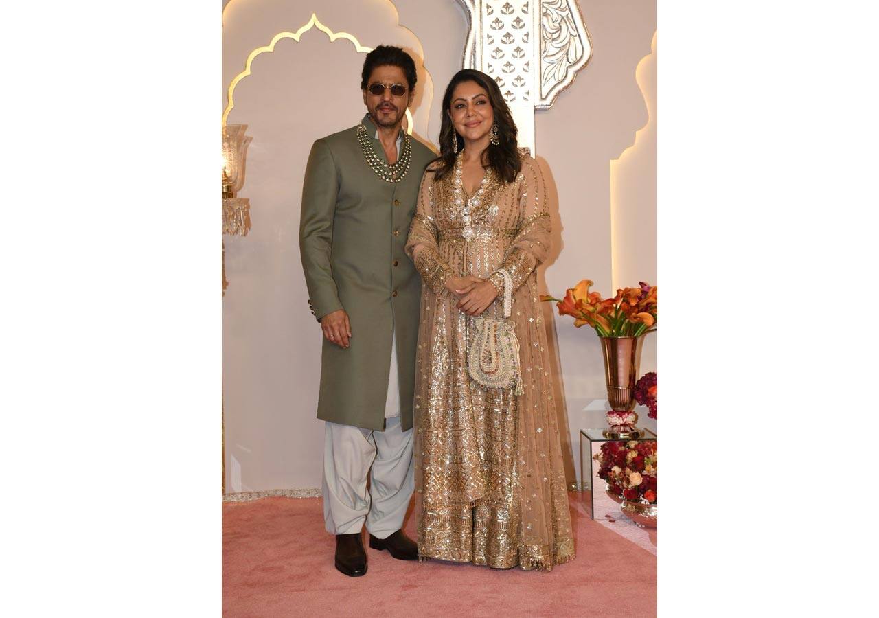 Anant Ambani, Radhika Merchant wedding: Shah Rukh Khan, Gauri Khan are the most stunning duo