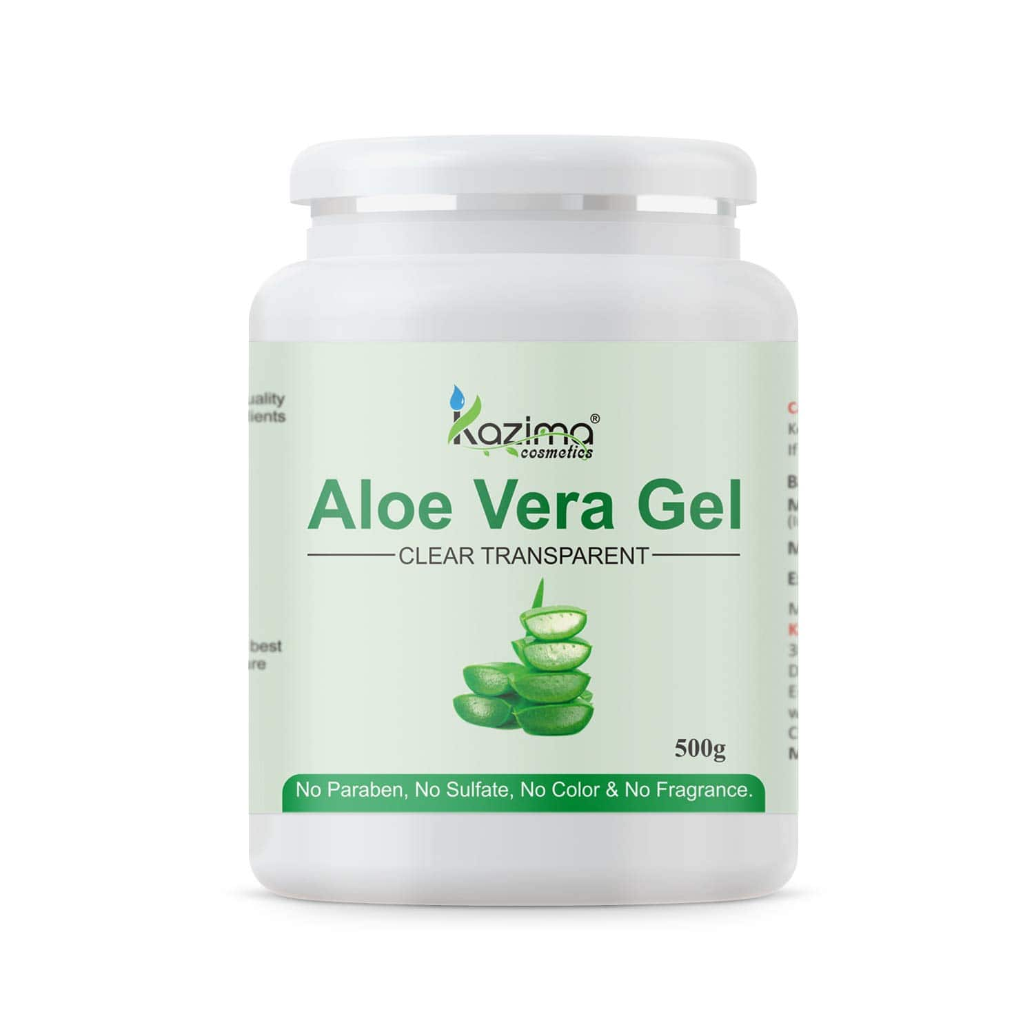 KAZIMA Pure Aloe Vera Gel for Skin and Hair