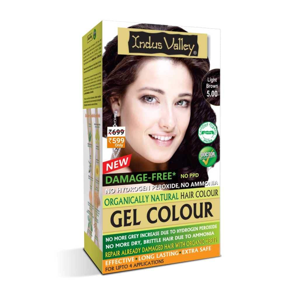 INDUS VALLEY Damage Free Natural Gel Hair Colour for Women