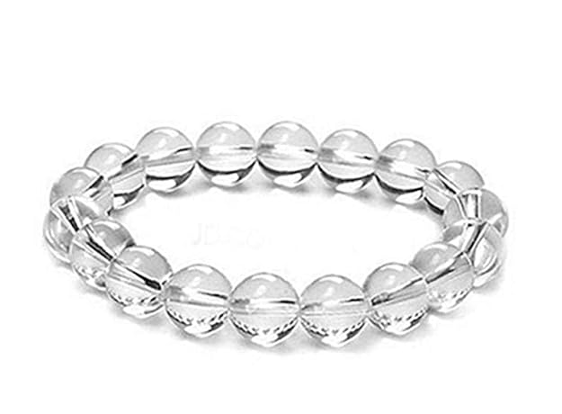 REBUY Natural Clear Quartz Reiki Healing Crystal Lab Certified Bracelet