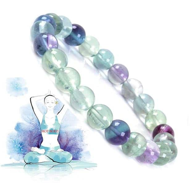 Hot And Bold Natural Reiki Feng-Shui Healing Crystal Gem Stone Triple Protection Beads Bracelets