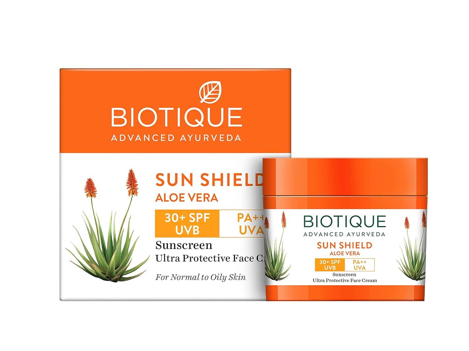 Biotique Sun Shield Aloe Vera 30+ Spf UVB Sunscreen