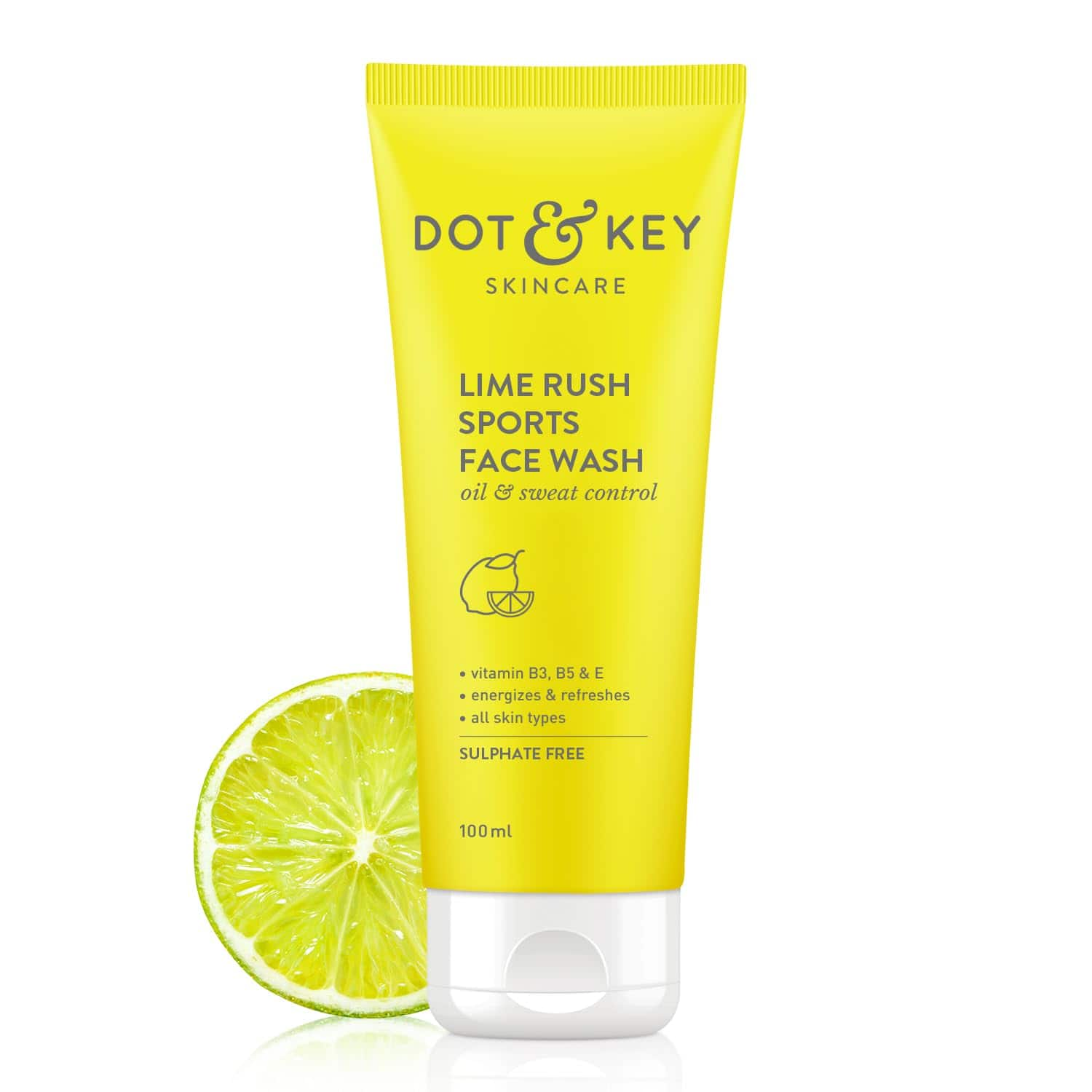 DOT & KEY Lime Rush Sports Face Wash 