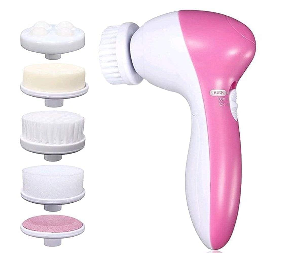 LANFFIA 5-in-1 Face Facial Exfoliator Electric Massage Machine