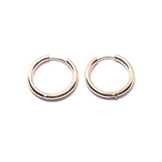 Anisa Small Rose Gold Hoop Earrings