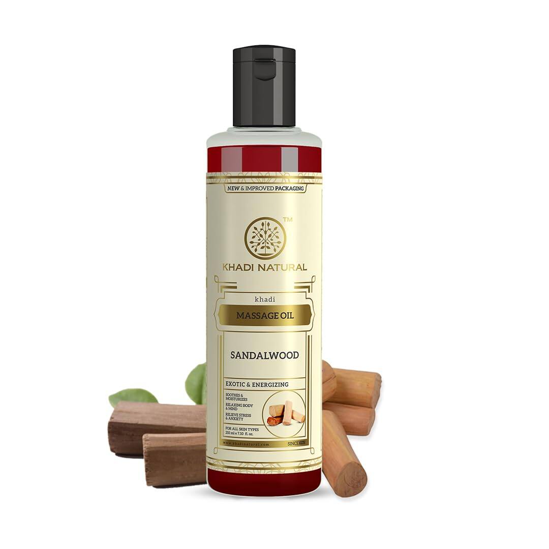 Khadi Natural Sandalwood Massage Oil,