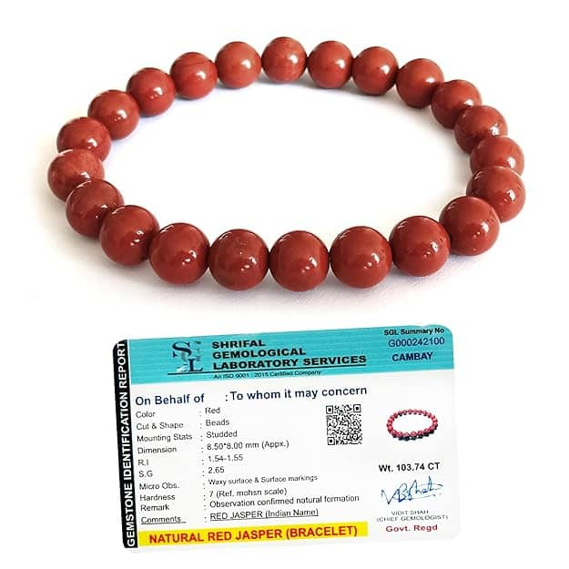 SOLAVA Original Red Jasper Bracelet