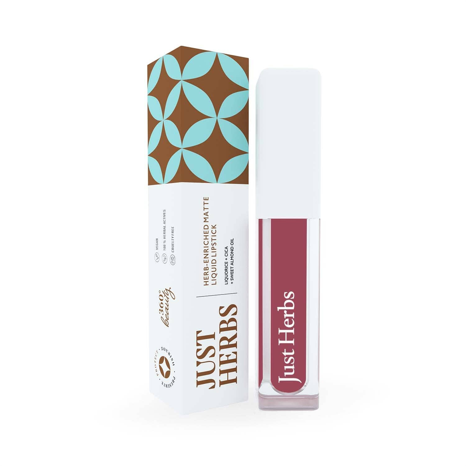 Just Herbs Ayurvedic Creamy Matte Long Lasting Liquid Lipstick