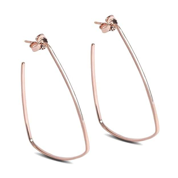 CLARA 925 Sterling Silver Olya Hoop Earring