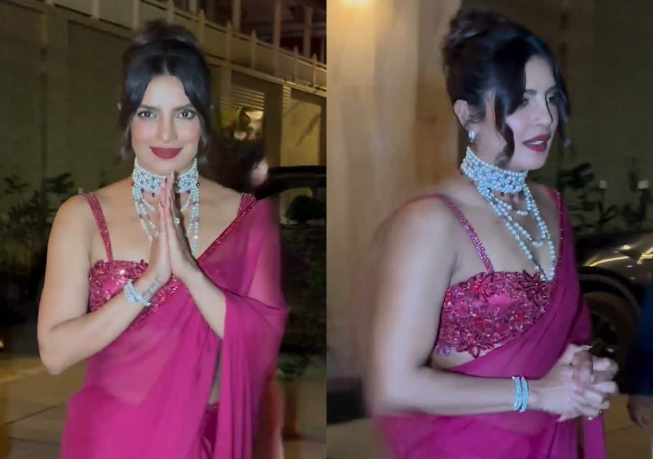 Priyanka Chopra attends brother’s pre-wedding in a gorgeous saree; her sweet gesture towards paparazzi wins hearts