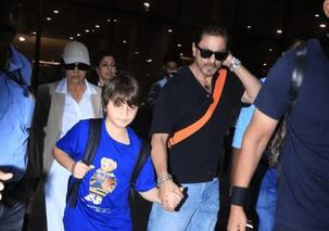 Shah Rukh Khan and AbRam's video from New York goes viral; King gently brushing hair in his signature style will make you go uff [WATCH]