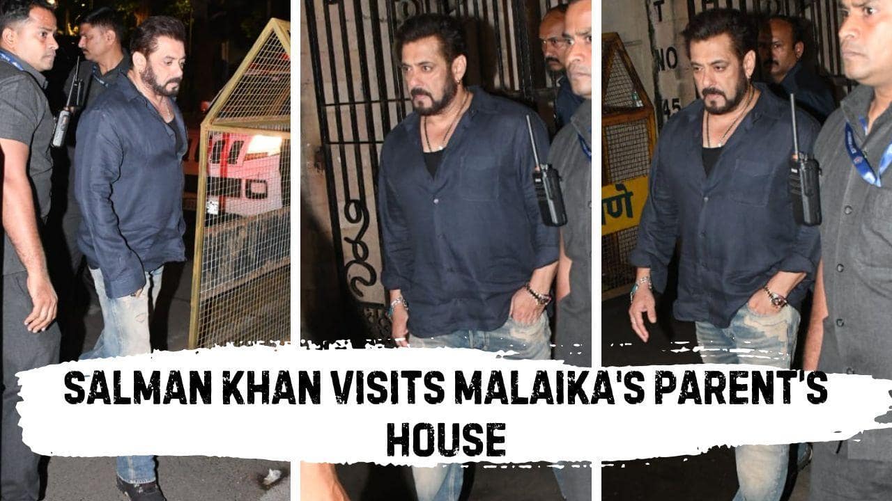 Salman Khan leaves Sikandar shoot and reaches Malaika Arora’s parents’ house after Anil Mehta’s demise [Video]