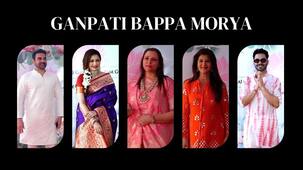 Bhumi Pednekar, Bhagyashree and other divas turn heads with their stunning traditional attire at Ganpati pujan [Video]
