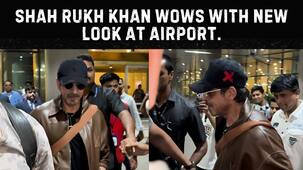 Shah Rukh Khan's new airport look goes viral, fans are in awe [Watch Video]