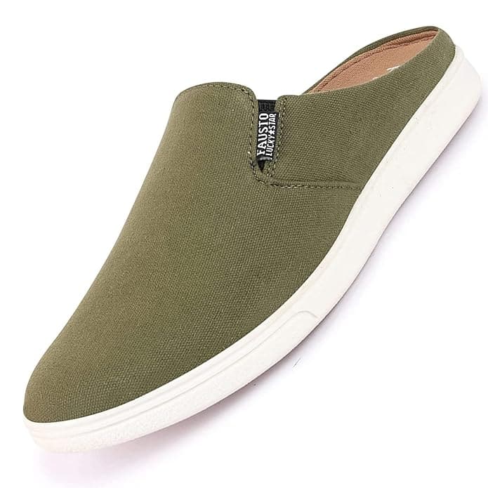 FAUSTO Open Canvas Men's Mules