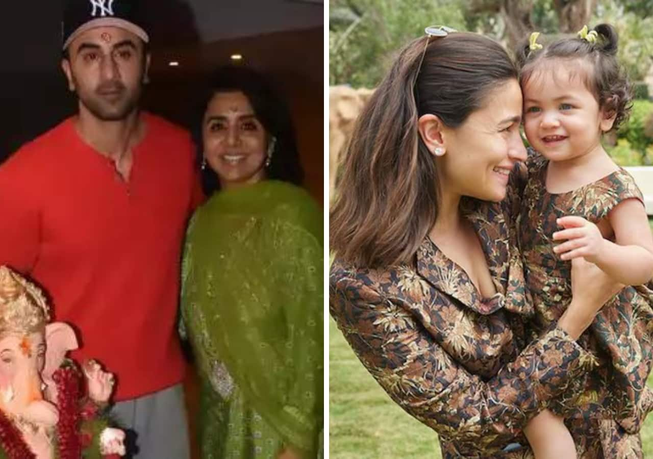 Ranbir Kapoor and Neetu Kapoor perform Ganesh aarti together; netizen asks ‘Why Alia Bhatt and Raha are missing’?