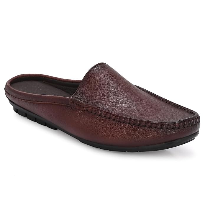 egoss Comforts Premium Genuine Leather Mule Shoes