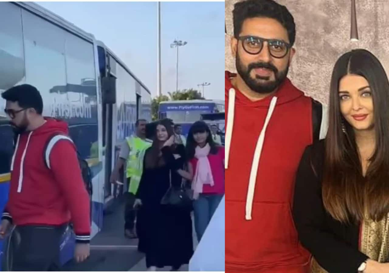 Aishwarya Rai Bachchan, Abhishek Bachchan spotted together at Dubai airport amid rumours of separation; here’s the truth