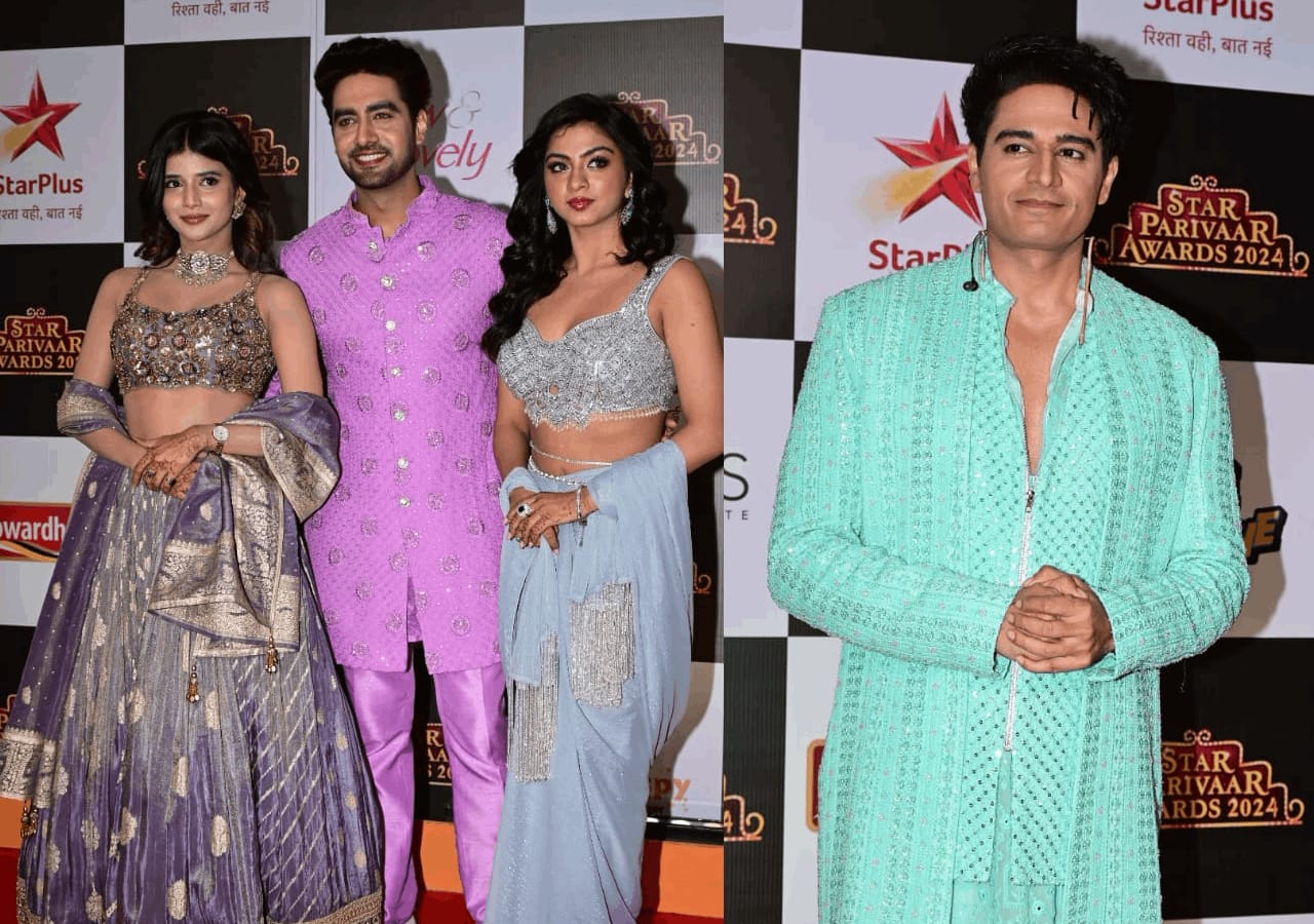 Star Parivaar Awards 2024: Rohit Purohit, Samridhii Shukla of YRKKH twin in style; Anupamaa star Gaurav Khanna arrives sans Rupali Ganguly [View Pics]