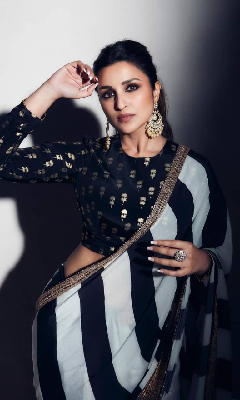 parineeti chopra saree look