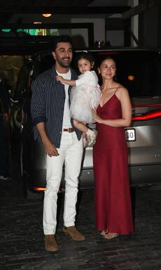 Ranbir Kapoor and Alia Bhatt's daughter Raha's pictures from Christmas celebration go viral