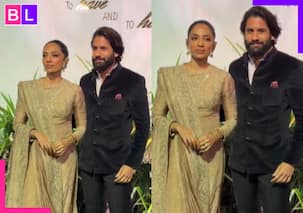 Newlyweds Naga Chaitanya, Sobhita Dhulipala attend Aaliyah Kashyap's wedding reception, arrive hand-in-hand [Watch video]