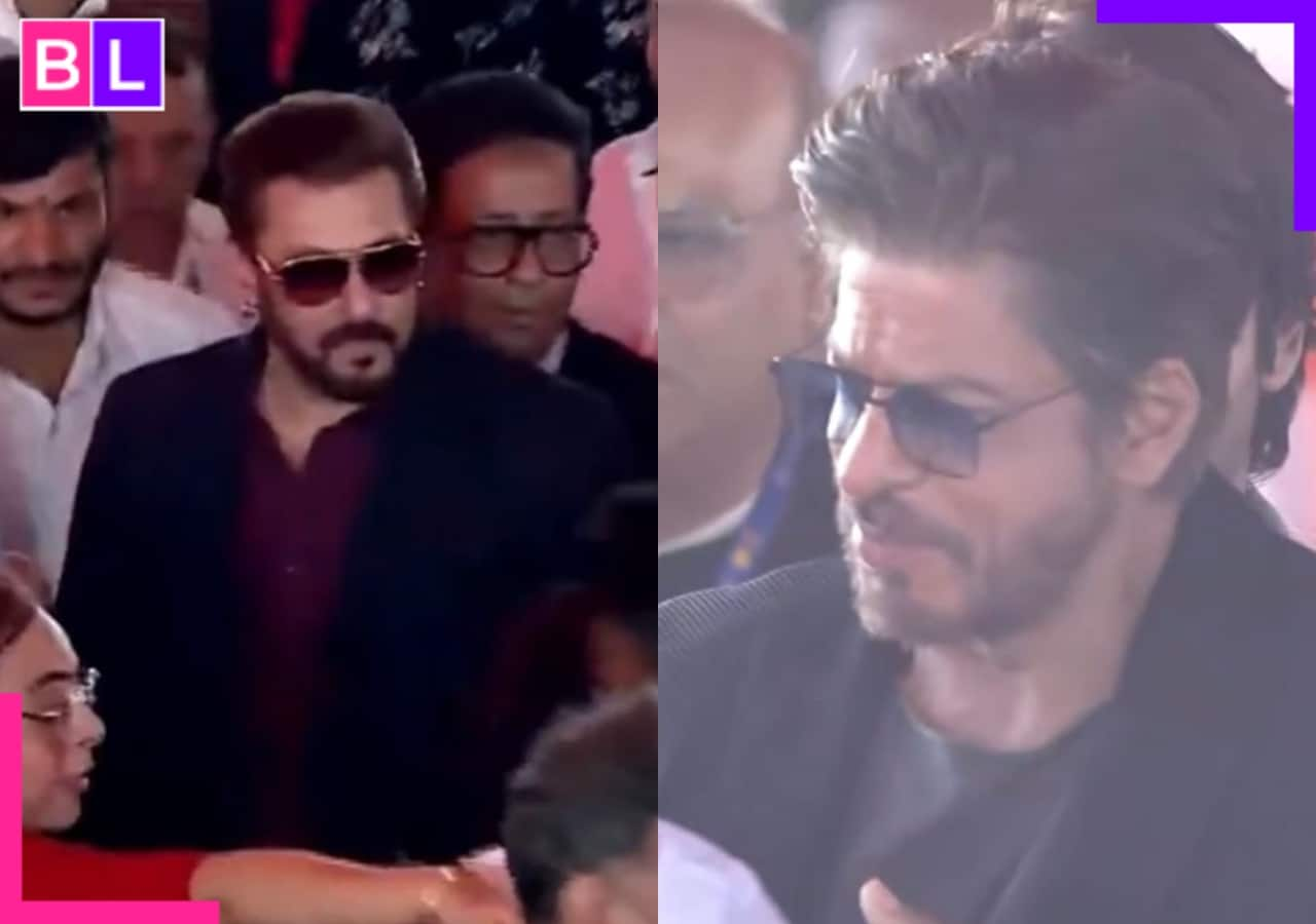 Shah Rukh Khan and Salman Khan share a hug at Maharashtra CM Devendra Fadnavis oath taking ceremony [Watch video]