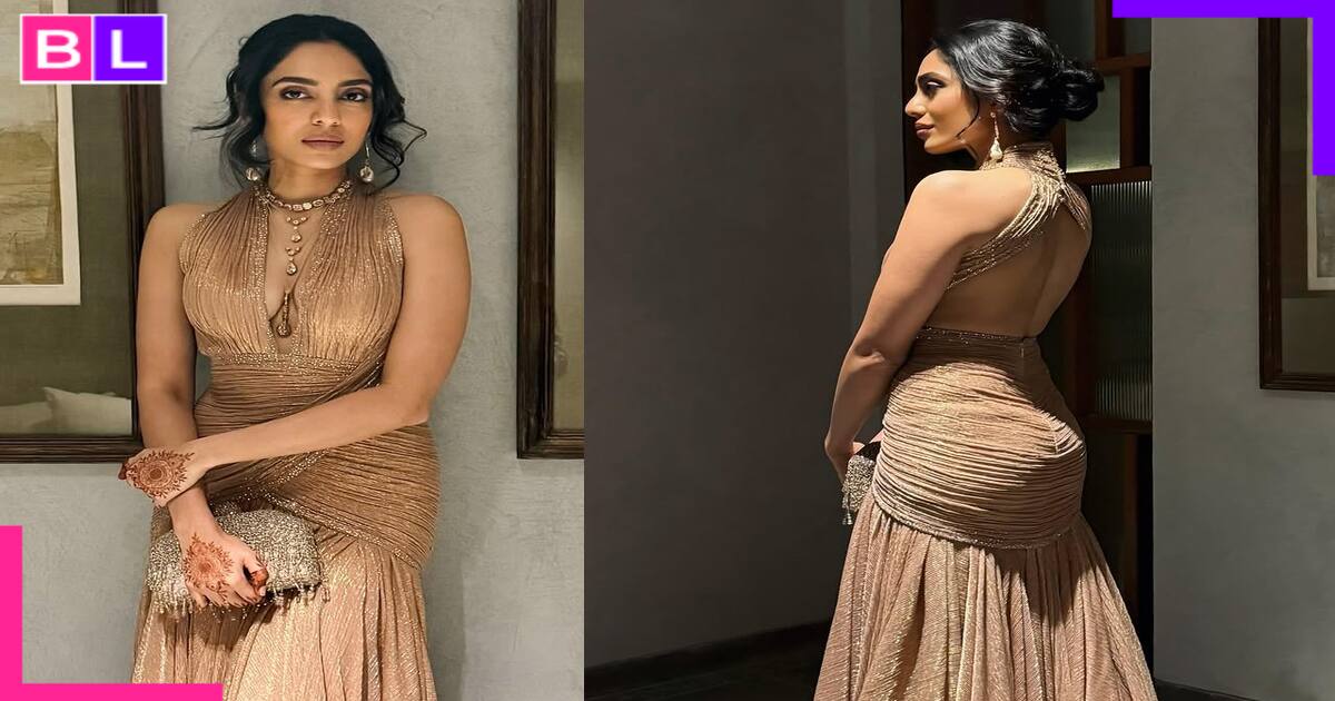 Sobhita Dhulipala is a golden goddess at cocktail bash post wedding with Naga Chaitanya; PICS